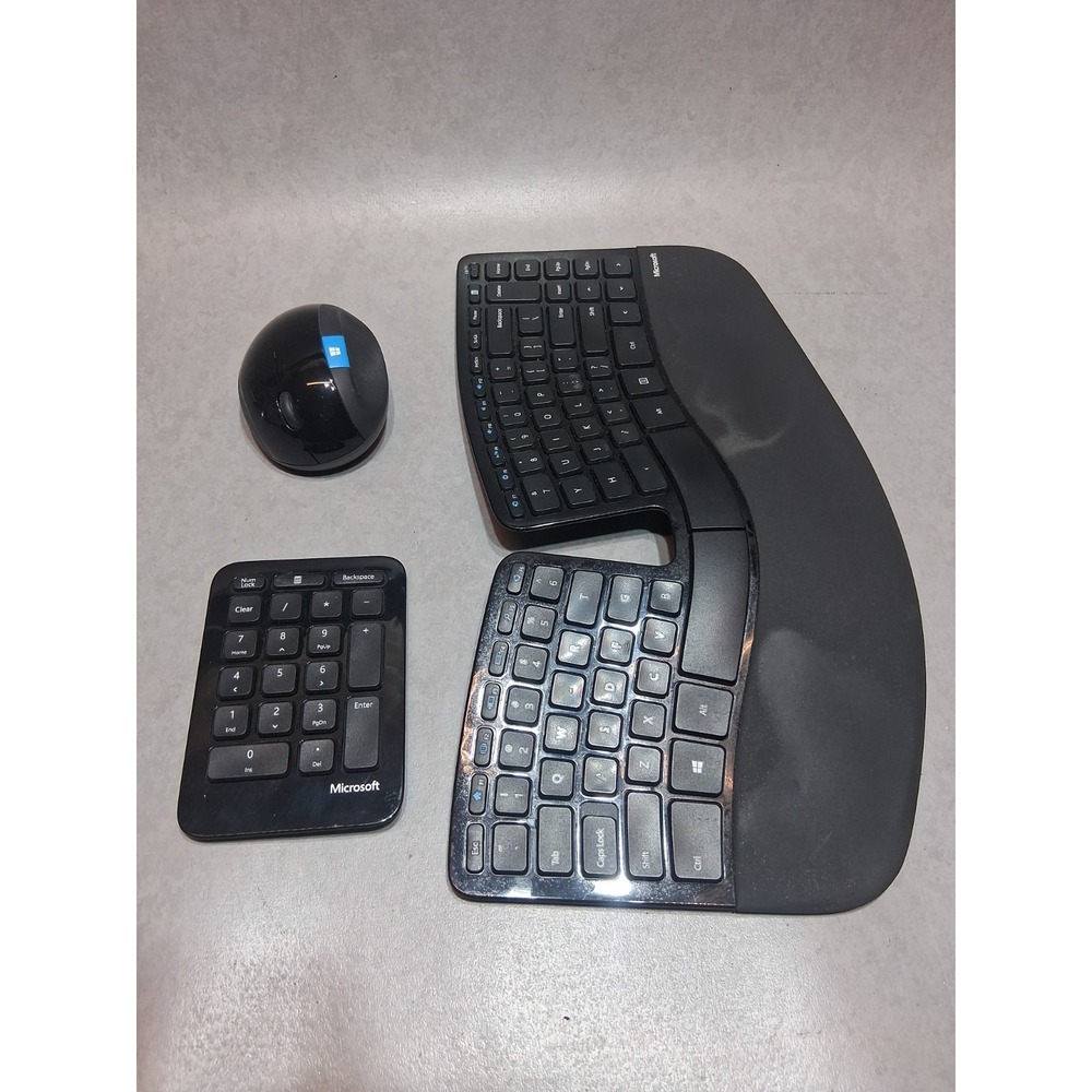 Microsoft Sculpt Ergonomic Mouse, Keyboard & Number Key (No Dongle)